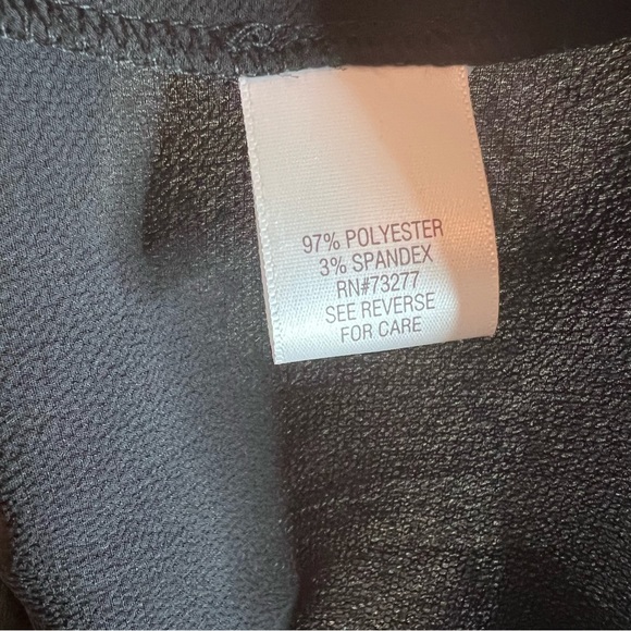 ($36) Apt 9 NWT black ruffle bottom top - Picture 7 of 7